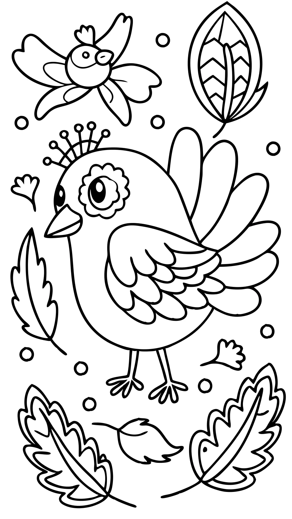 coloriage d’oiseau